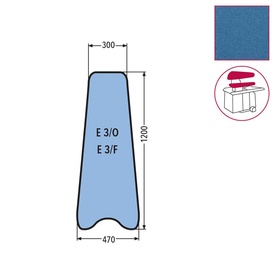 E 3/O - E 3/F PRESS COVER - 100% POLYESTER STRETCH -SKY BLUE