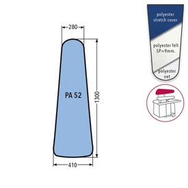 PA 52 PRONTO-STIRO WITH FELT - BLUE                         