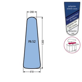 PA 52 PRONTO-STIRO WITH FELT+SILICONED FOAM - BLUE          