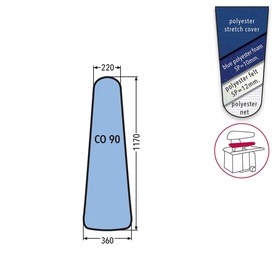 CO 90 PRONTO-STIRO WITH FELT+SILICONED FOAM - BLUE          