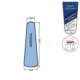 UNIVERSAL BUCK PRONTO-STIRO WITH FELT+SILICONED FOAM - BLUE