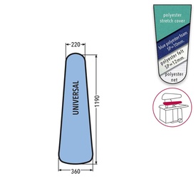 PRONTO-STIRO UNIVERSAL INFERIORE CON FELTRO+SCHIUMATO -VERDE