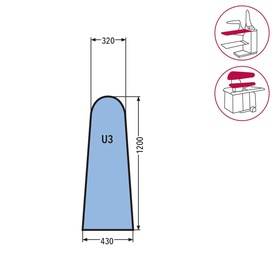 U3 MEDIUM SILICONE SF25 YELLOW SP.=mm.8                     