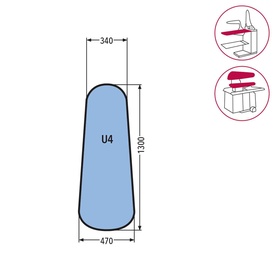 U4 MEDIUM SILICONE SF25 YELLOW SP.=mm.8