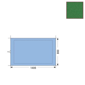 TELO PER TAVOLI RETTANGOLARI mm.1400x800 PES. - VERDE