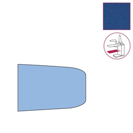 LINEN SHELF COVER mm.490x830 100% POLYESTER - BLUE          
