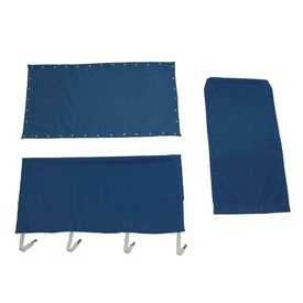 SOTTOTELO CON OCCHIELLI mm.380x900 100% POLIESTERE-BLU SCURO