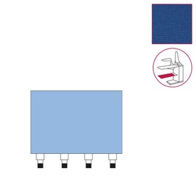 SOTTOTELO UNIVERSALE CON CLIPS mm.660x870 - BLU