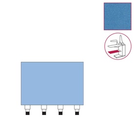SOTTOTELO UNIVERSALE CON CLIPS mm.660x870 - AZZURRO
