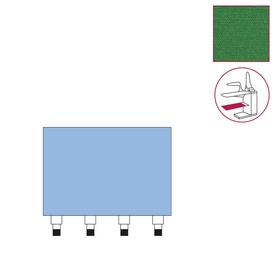 SOTTOTELO UNIVERSALE CON CLIPS mm.660x870 - VERDE