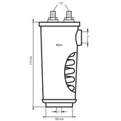 PM10 MAXI NYLON CONDENSER WITH SERPENTINE                   