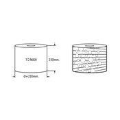 1/2 MAXI S CARTRIDGE ø=330 h=230 FILTERING-ABSORBENT        