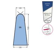 U6 MAXI UTILITY TABLES PRONTO-STIRO WITH FELT - BLUE