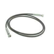 TEFLON STEAM HOSE COTTON COVERED mm.1800 1/4" F-F FITTINGS  