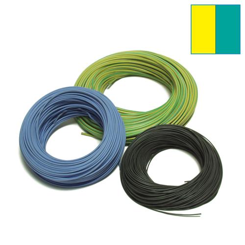 CAVO ELETTRICO GOMMA-SILICONE mm.1x1 GIALLO-VERDE